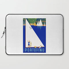 1941 PORTOFINO Italy Travel Poster Laptop Sleeve