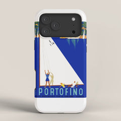 1941 PORTOFINO Italy Travel Poster iPhone Case