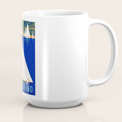 1941 PORTOFINO Italy Travel Poster Coffee Mug