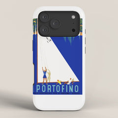 1941 PORTOFINO Italy Travel Poster iPhone Case