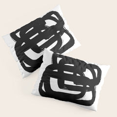 A Heavy Thought White Background Pillow Sham