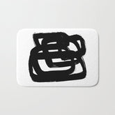 A Heavy Thought White Background Bath Mat
