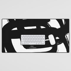 A Heavy Thought White Background Desk Mat
