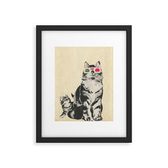3D Glasses Framed Art Print