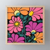 70s Disco Garden Mini Art Print