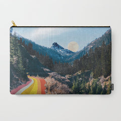 1960's Style Mountain Collage Carry All Pouch