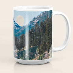 1960's Style Mountain Collage Coffee Mug