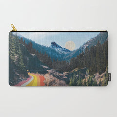 1960's Style Mountain Collage Carry All Pouch