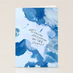 "Here's To Finding Joy, Every Day On The Journey" Stationery Card
