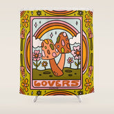 6. The Lovers Mushroom Shower Curtain