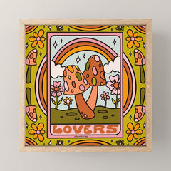 6. The Lovers Mushroom Mini Art Print