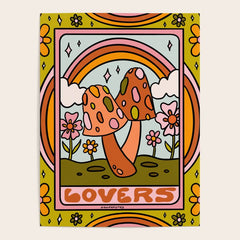 6. The Lovers Mushroom Poster