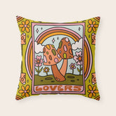 6. The Lovers Mushroom Throw Pillow