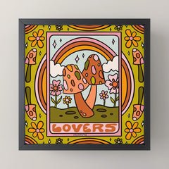 6. The Lovers Mushroom Mini Art Print