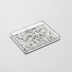 1932 Night-Club Map of Harlem, NY Centerfold from Manhattan Weekly by Elmer Simms Campbell Acrylic Tray