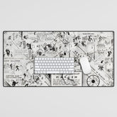 1932 Night-Club Map of Harlem, NY Centerfold from Manhattan Weekly by Elmer Simms Campbell Desk Mat