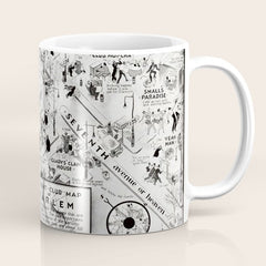 1932 Night-Club Map of Harlem, NY Centerfold from Manhattan Weekly by Elmer Simms Campbell Coffee Mug