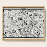 1932 Night-Club Map of Harlem, NY Centerfold from Manhattan Weekly by Elmer Simms Campbell Serving Tray