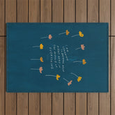"I Am Learning To Breathe Deep Right Here In The Middle Of Everything." Outdoor Rug