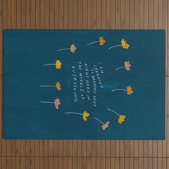 "I Am Learning To Breathe Deep Right Here In The Middle Of Everything." Outdoor Rug