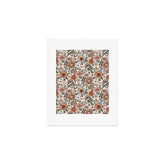70s flowers - 70s, retro, spring, floral, florals, floral pattern, retro flowers, boho, hippie, earthy, muted Art Print