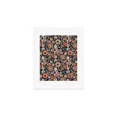 70s flowers - 70s, retro, spring, floral, florals, floral pattern, retro flowers, boho, hippie, earthy, muted Art Print