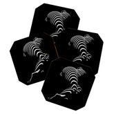 0774-AR BBW Sensual Legs Hips and Ass of a Large Woman Big Beautiful Art Nude Black and White Coaster