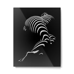 0774-AR BBW Sensual Legs Hips and Ass of a Large Woman Big Beautiful Art Nude Black and White Metal Print