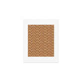 70s mod fabric repeat, orange and browns Art Print