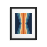 70's Retro Reflection Framed Art Print