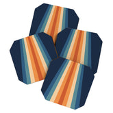 70's Retro Stripes Coaster