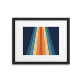 70's Retro Stripes Framed Art Print