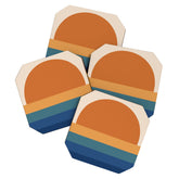 70's Retro Sunset Coaster