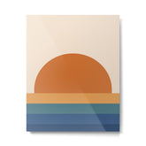 70's Retro Sunset Metal Print