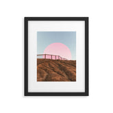 "cotton candy skies" Framed Art Print