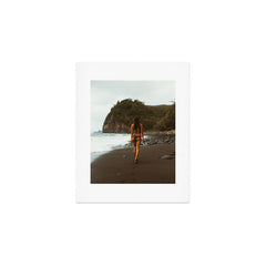 "stormy beach" Art Print