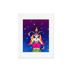 1997 Neon Rainbow Baphomet Art Print