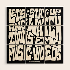 2000's Emo Music Video Wood Wall Art