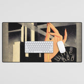 1930's Waldorf Astoria Hotel NYC The Starlight Roof, Champagne Wine Card Vintage Poster Desk Mat