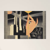 1930's Waldorf Astoria Hotel NYC The Starlight Roof, Champagne Wine Card Vintage Poster Welcome Mat