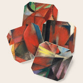 "The Foxes" by Franz Marc, 1913 Coaster