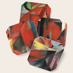 "The Foxes" by Franz Marc, 1913 Coaster