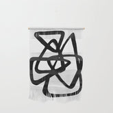 A Family Of Five White Background Wall Hanging