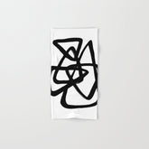 A Family Of Five White Background Bath Towel