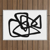 A Family Of Five White Background Outdoor Rug