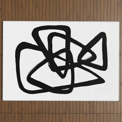 A Family Of Five White Background Outdoor Rug