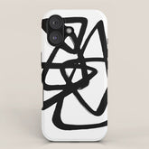 A Family Of Five White Background iPhone Case