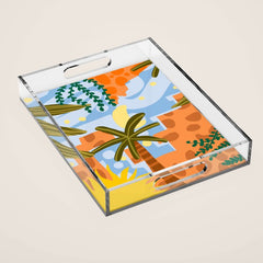 A Beautiful Day Begins With A Beautiful Mindset Acrylic Tray