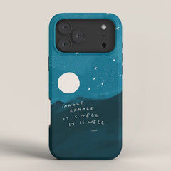 "Inhale Exhale It is Well It Is Well" iPhone Case