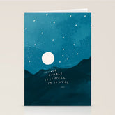 "Inhale Exhale It is Well It Is Well" Stationery Card